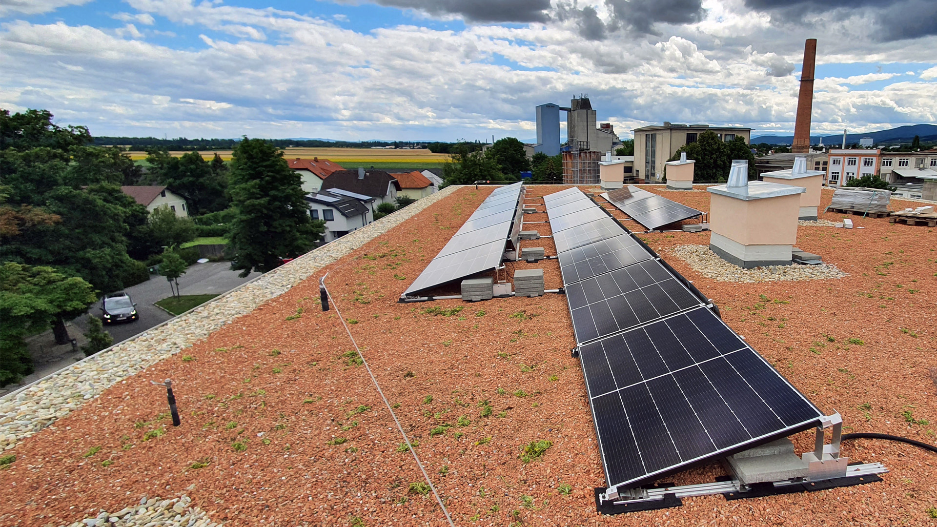 Photovoltaikanlage – Flachdach